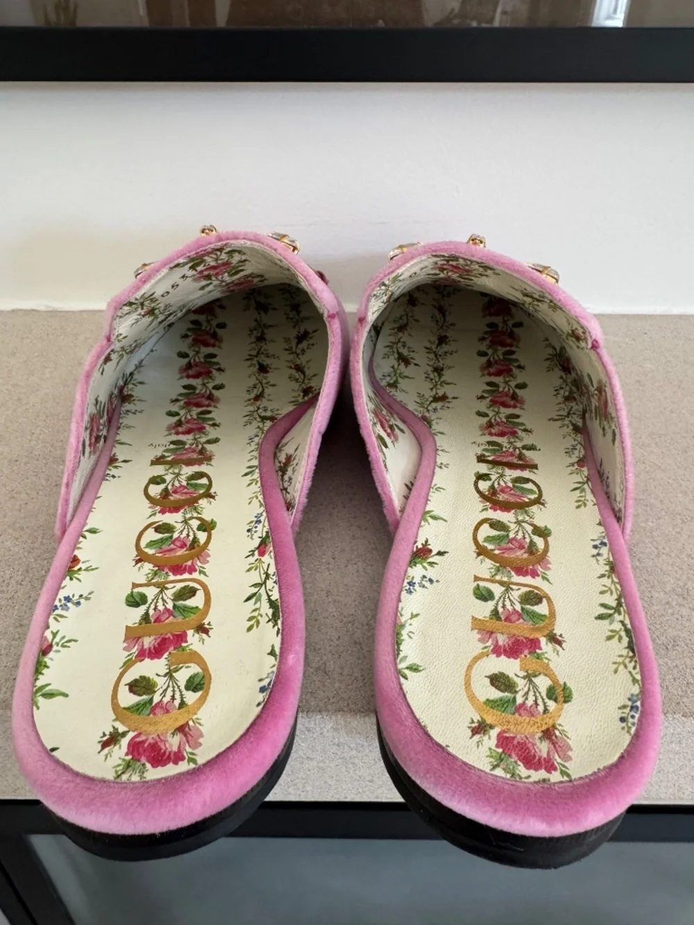 Gucci Pink Embellished Mules size 39 ( US 9) - Picture 2 of 11